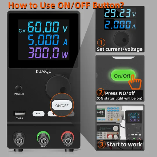 Купити Імпульсний лабораторний блок живлення SPPS-A605D чорний