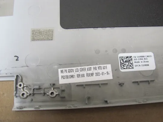 номер0947-9  кришка матриці Кришка дисплея Тильна кришка Корпус матриці Верхня кришка Задня кришка matrix cover Top Case LCD Cover Rear Lid Back Cover Housing Cabinet PK37B013W01 019RXK для Dell Alienware X17 R1 R2 оригінал З аукціону