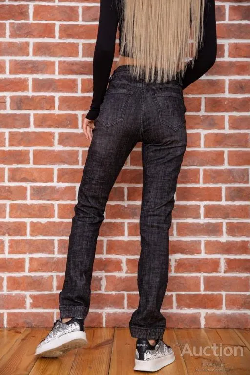 Женские джинсы прямого кроя, грифельный цвет, 182R1409-1 Продаж