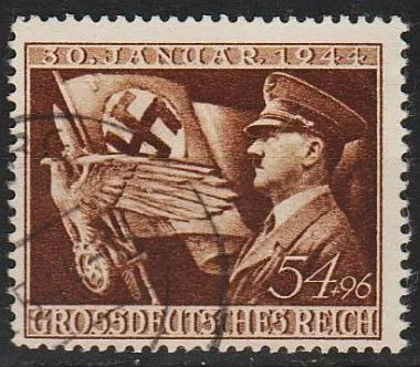 фото, 1944 - Рейх - 11 років правління Гітлера Mi.865 _гаш _3,0 €