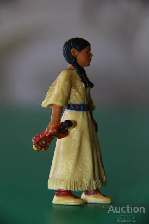 Купити индеец индианка девочка Сиу SCHLEICH ФРГ 90-100мм