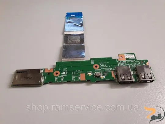 Плата включення з роз'ємами USB, Card Reader для ноутбука Lenovo Flex 2-14, 448.00X02.0011, б/в Ціна