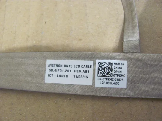 номер0310-32 шлейф Шлейф матриці для ноутбука  Шлейф дисплея Шлейф підключення дисплея Шлейф екрана Laptop matrix cable  50.4IF01.201 0TPXMC для DELL Vostro 3550 оригінал Де купити