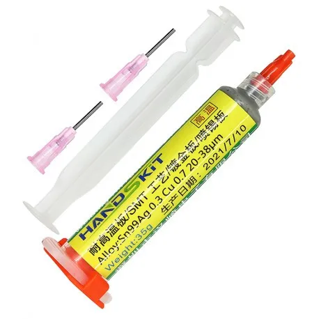 Паяльна паста свинцева HandsKit SP-628, 181°C, 35гр Ціна