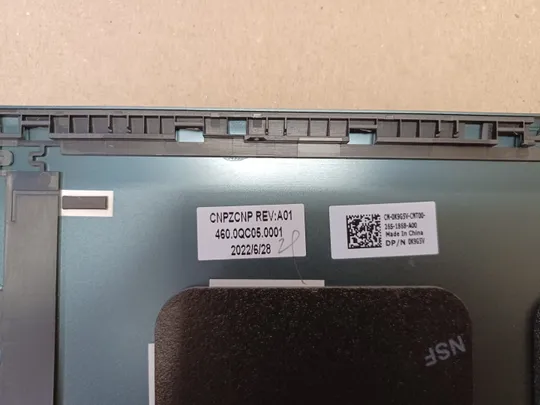 номер1059-15 кришка матриці 0K9G5V 460.0QC05.0001 для Dell  Inspiron 16 Plus 7620 7625 Кришка дисплея Тильна кришка Корпус матриці Верхня кришка matrix cover Top Case LCD Cover Rear Lid Back Cover Housing Cabinet оригінал Торговий майданчик