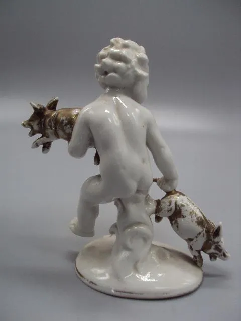 Купити Фигура фарфор Германия Carl Scheidig KG Гревенталь путти мальчик с поросятами ребенок и поросята