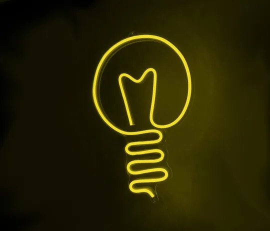 Неоновий світильник Лампочка 205х320 acr-n000049 Ціна