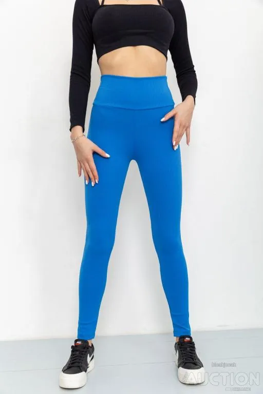 Лосины женские в рубчик, цвет джинс, 205R606 Ціна