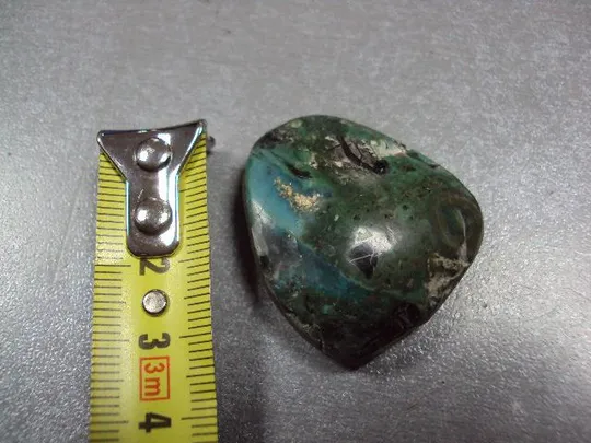 Камень хризоколл для ювелирных изделий вес 12,64 г размер 10 х 37 х 33 х 30 мм №13288 Продаж