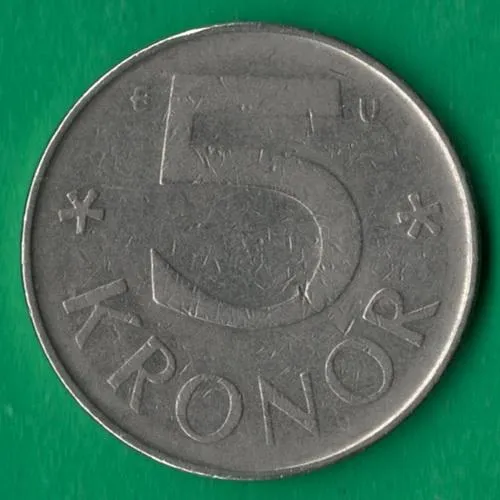 5 крон 1982 року Швеція [БР] Ціна