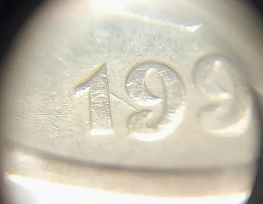 (2919) 50 копійок 1992 1БАм розкол в році випуску на аверсі (50 копеек 1992 1БАм брак) царапина штемпеля Ціна