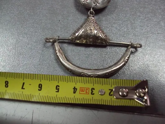 Колье ожерелье бусы рыба рыбки ракушки корабль серебро 925 проба вес 53,04 г длина 51,3 см №13586 З аукціону