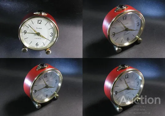 Часы будильник Слава механика 1950-х годов СССР Экспортная модель исправные Прекрасное состояние!!! Де купити