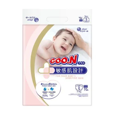 Подгузники GOO.N Plus для детей 4-8 кг размер S 70 шт (21000627) Ціна