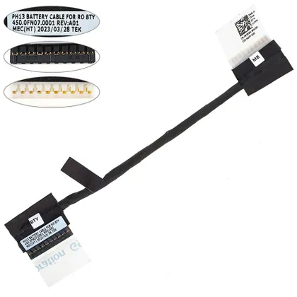 фото, Шлейф для підключення акумулятора DELL (3300, 3310, E3300) 14cm 450.0fn07.0001