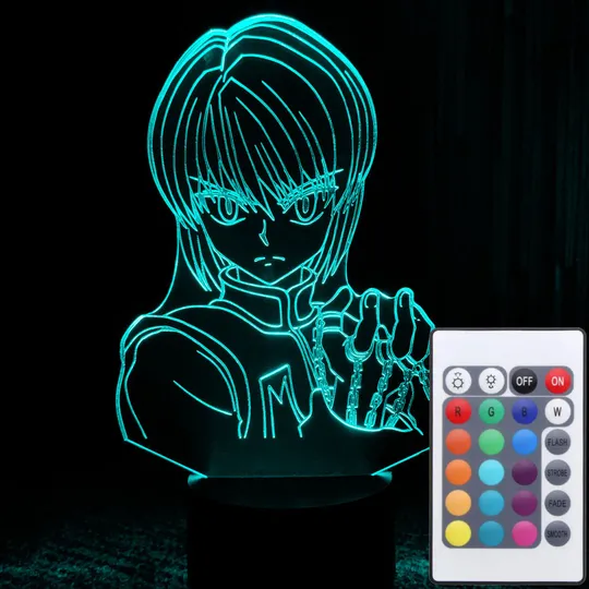 Акриловий світильник-нічник з пультом 16 кольорів Курапіка Мисливець tty-n001729 Ціна