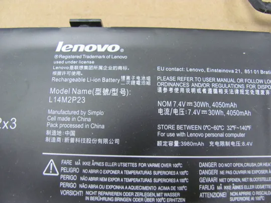 Оригінал АКБ, Акумуляторна батарея, живлення, battery, Оригінальна батарея L14M2P23 7.4v 30wh  для LENOVO IDEAPAD 100-14IBY 510S-13IKB U30 E31-70 U31-70 Продаж