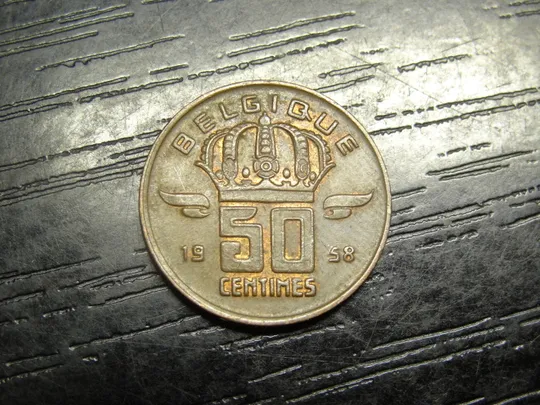 50 сантимів Бельгія 1958 Belgique Ціна