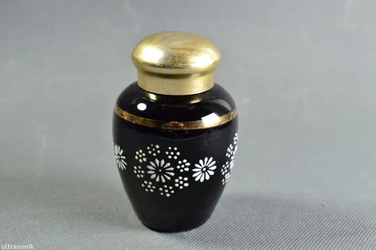 Чайниця банка синя кобальтова скло старе радянське кольорове Вживане Ціна