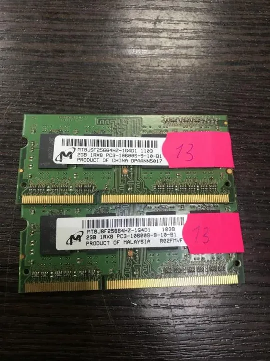 013 Ноутбучная память DDR3 Micron 4GB 2+2 10600S 9-10-b1 Ціна