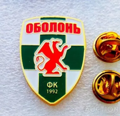 фото, Футбол серия больших значков 32 мм клубы Украины -  ФК Оболонь Киев