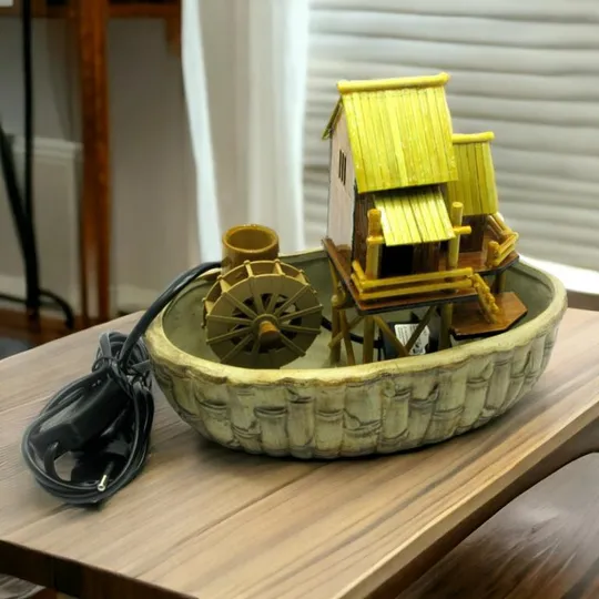 Декоративный фонтан для дома настольный 22.5х19х13 см насос с подстветкой Продаж