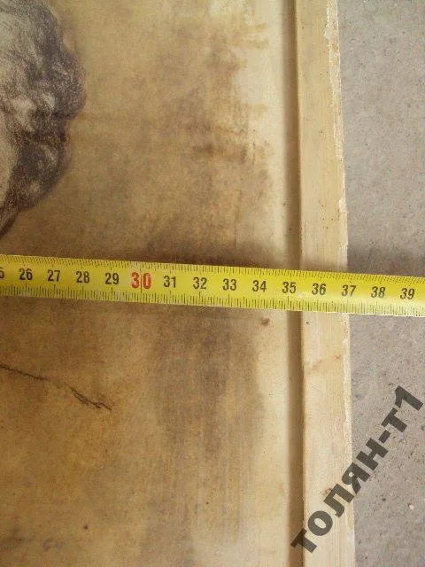 Картина Портрет Ульянова. Графика, картон В раме 37х47 см, без рамы 34х45 см №71 Продаж