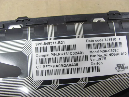 номер0726-1 клавіатура Keyboard  робоча з підсвіткою 848311-B31 PK13C32A01  для  HP Zbook 15 G4 G3 17 G3 оригінал Інтернет-аукціон