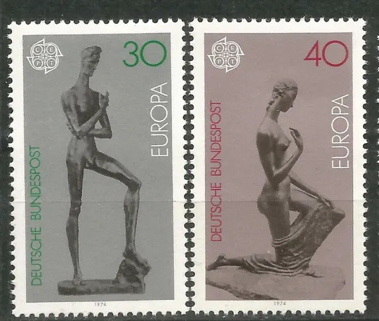 ФРГ Скульптура  Европа СЕПТ 1974 Ціна