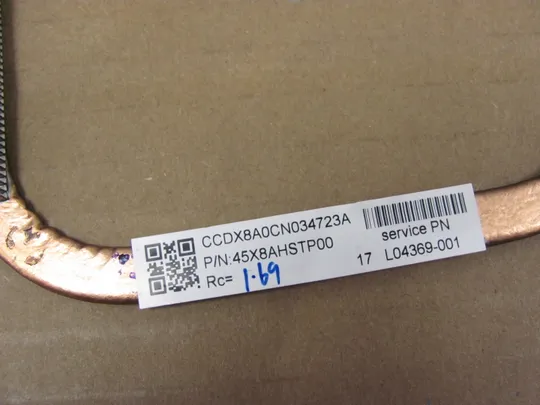 38-10 термотрубка охолодження 45X8AHSTP00 L04369-001  для HP ProBook 430 G5 оригінал З аукціону