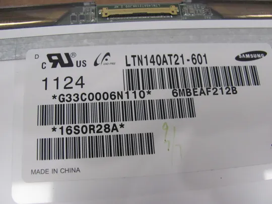 МР4-8 матриця LTN140AT21-601 14.0&quot; LVDS 40 pin TN LCM , a-Si TFT-LCD Flat Матова Де купити