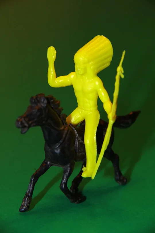 ВОЖДЬ ІНДІАНЕЦЬ ІЗ СПИСОМ НА КОНІ индеец 50-52мм MPC США Ціна