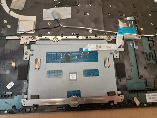 номер1060-3 корпус кришка палмрест 460.0QD0X.0002 0HH9P4 з клавіатурою для Dell Inspiron 7620 2in-1 корпус топкейс верхня панель палмрест cover-C тачпад оригінал в Україні