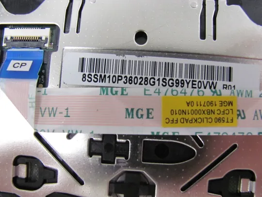 номер1042-5 тачпад сенсорна панель touchpad 8SSM10P36 NBX0001N010 NBX0001MV10  NBX0001MV00  для Lenovo Thinkpad T590 P53S T490 T495 T590 P53S E490 E590 P14 P15S E15 оригінал Продаж