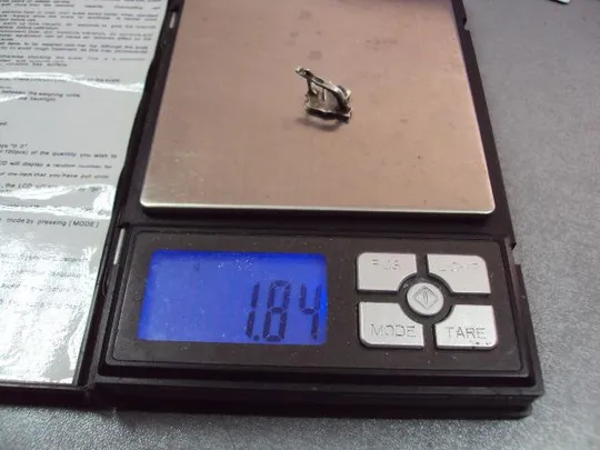 Серьга кульчик цветочек лист листочек серебро 925 проба украина вес 1,84 г №11110 Інтернет-аукціон