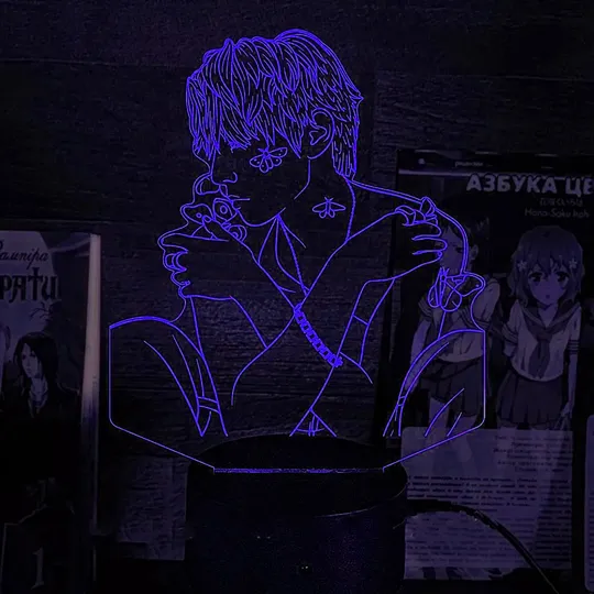 Акриловий світильник-нічник The Rose Усон Кім синій tty-n002242 Ціна