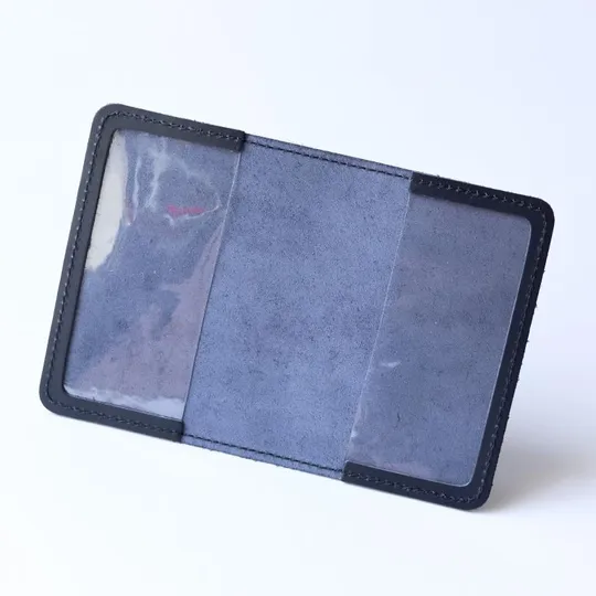 Купити Обкладинка для паспорта "Passport+великий Герб України",темно-синя з позолотою.