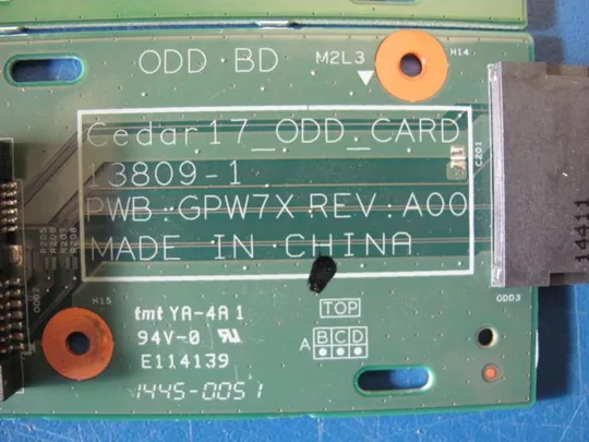 номер0001-30 Плата Sata GPW7X для DELL INSPIRON 17 P26E 17 5748 5000 оригінал Продаж