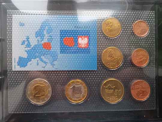 Купити Польща. Річний набір монет Євромонет(Європроба)