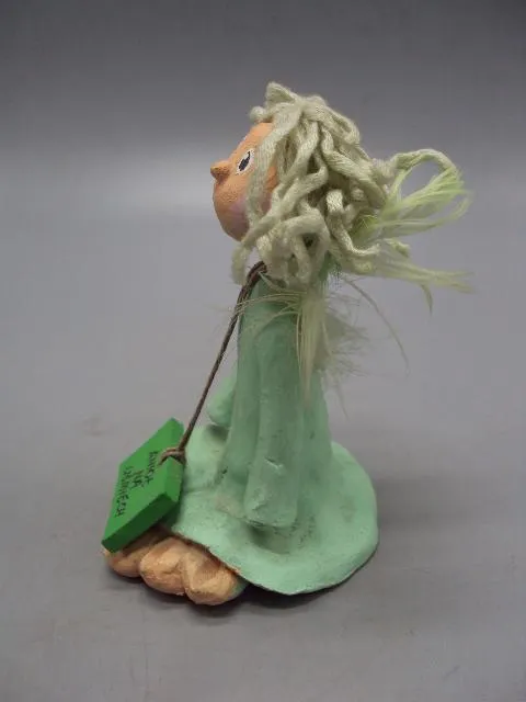 Фигура керамика статуэтка миниатюра сувенир Ангел с табличкой ангелочек высота 11 см №4007 Продаж