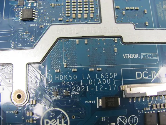 672-18 материнська плата HDK50 LA-L655P 0GVY0J SRLCY  i5-12500H для Dell Inspiron G15  5520 оригінал Продаж