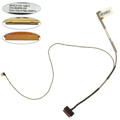 фото, Шлейф для ноутбука MSI GL62 6QF MS16J3 EDP LCD CABLE 30 pin (K1N3040038-H39)