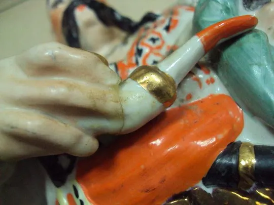 Фигура фарфор статуэтка полонное зхк козак Тарас Бульба в золотых штанах большой 48,5 см №10034 Недорого