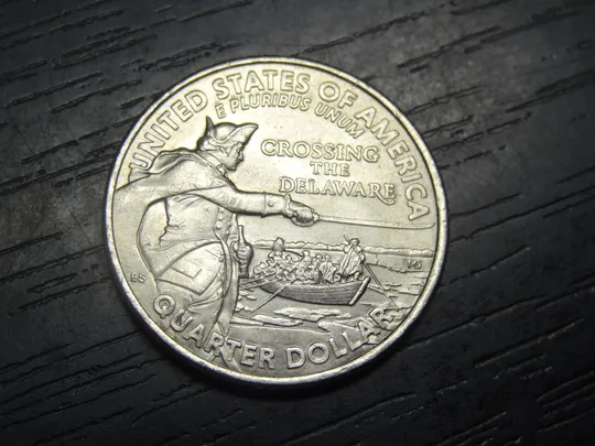 1/4 долара США 2021 P Переправа через ріку Делавер Ціна