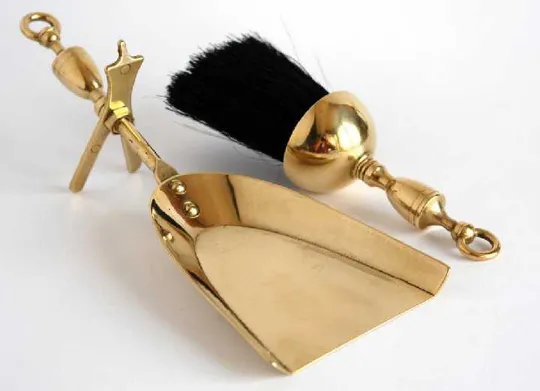 Совочок та щітка, латунь, Німеччина З аукціону