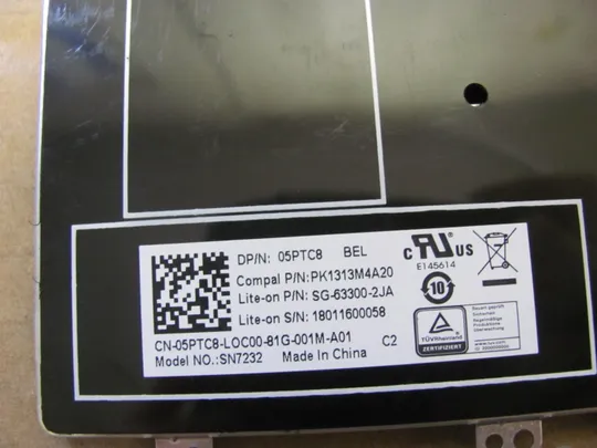 номер1000-5 клавіатура робоча 05PTC8  для Dell Precision 7510 7520 P53F 7710 7720 Latitude E5550 E5570 E5580 Precision 3510 3520 3530 оригінал Де купити