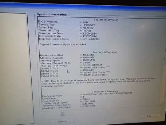 0838 Dell Precision M4800  core  I7-4810mq 4gb  НІМЕЧЧИНА З аукціону