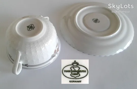 Супові чашки 4 штуки Tirschenreuth порцеляна Germany Характеристики