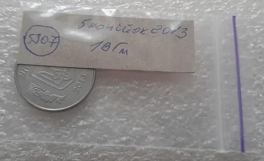 (5307) 5 копійок 2013 1ВГм (5 копеек 2013 1ВГм) Недорого