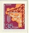 фото, ГДР Энергосистема Электричество Карта 1973